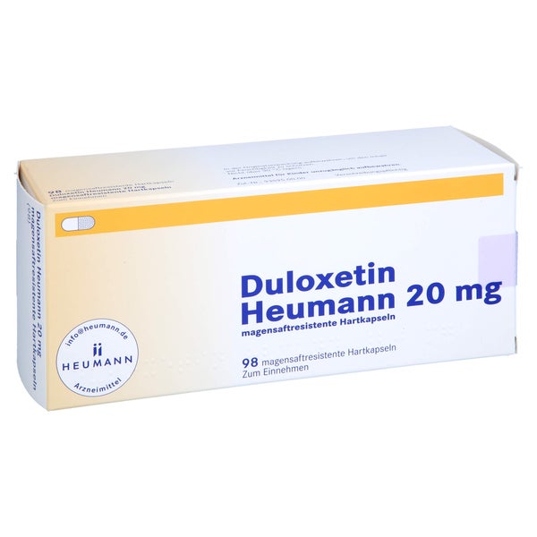 DULOXETIN Heumann 20 mg magensaftres.Hartkapseln 98 St