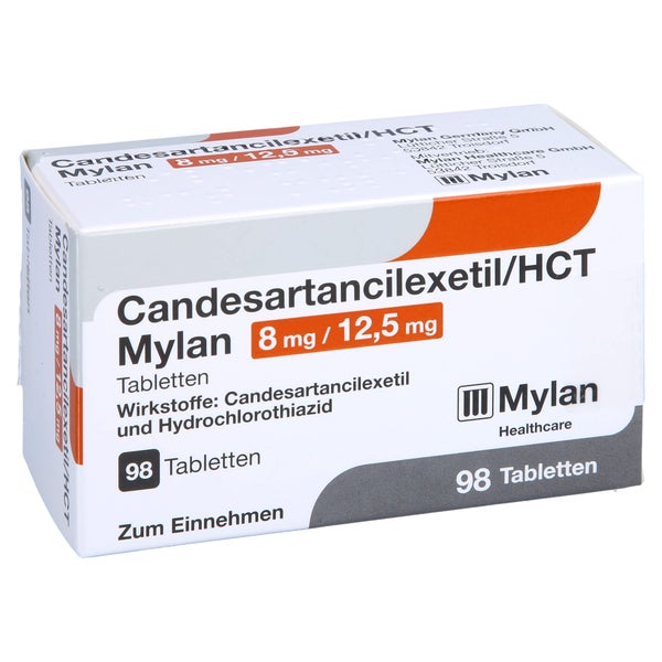 CANDESARTANCILEXETIL/HCT Mylan 8 mg/12,5 mg Tabl. 98 St