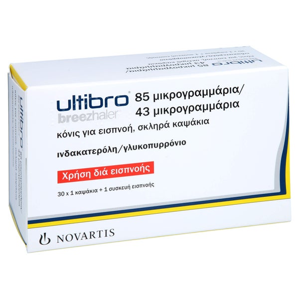 ULTIBRO Breezhaler 85 µg/43 µg Hartk.m.Plv.z.Inh. 30 St