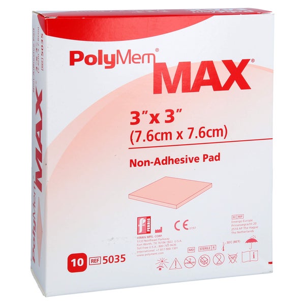 Polymem Max Wund Pad 8x8 cm 10 St