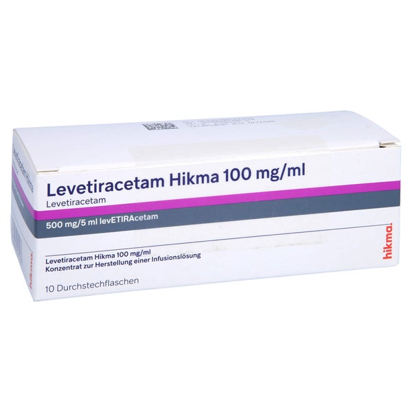 LEVETIRACETAM Hikma 100 mg/ml Konz.Her.Inf.-Lsg. 10 St