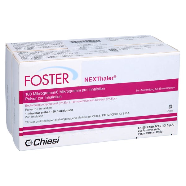 FOSTER NEXThaler 100/6 µg 120 ED Inhalationspulver 2 St