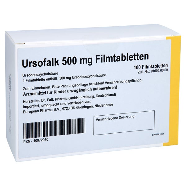 Ursofalk 500 mg Filmtabletten 100 St