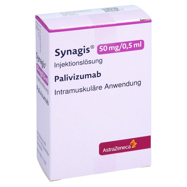 SYNAGIS 50 mg Injektionslösung 100 mg/ml Dsfl. 1X0,5 ml
