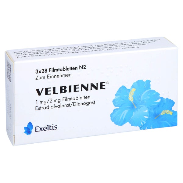 Velbienne 1 mg/2 mg Filmtabletten 3X28 St
