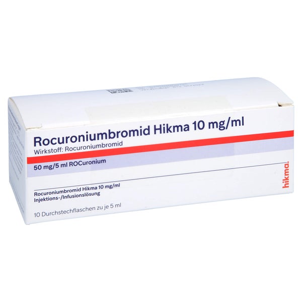 ROCURONIUMBROMID Hikma 10 mg/ml Inj.-/Inf.-Lsg. 10X5 ml