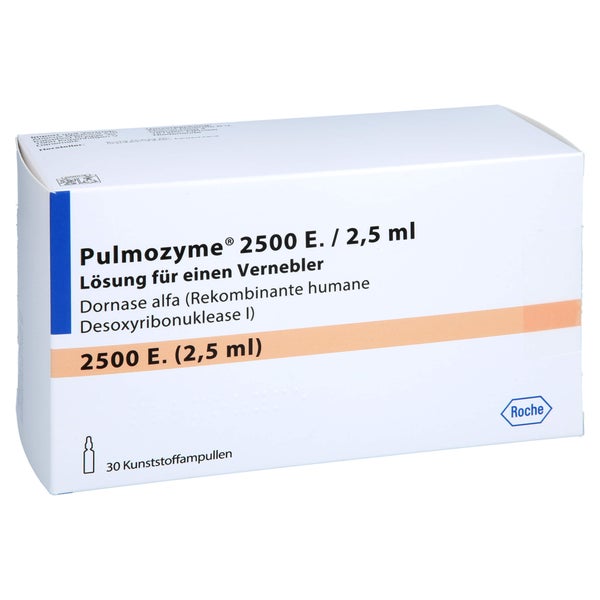 PULMOZYME 2.500 E./2,5 ml Lsg.f.Verneb.Kunsts.Amp. 30 St