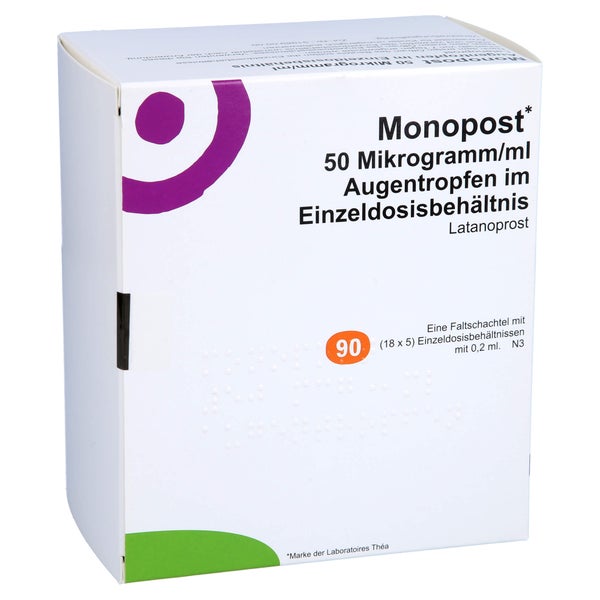 MONOPOST 50 Mikrogramm/ml Augentr.in Einzeldosen 90X0,2 ml