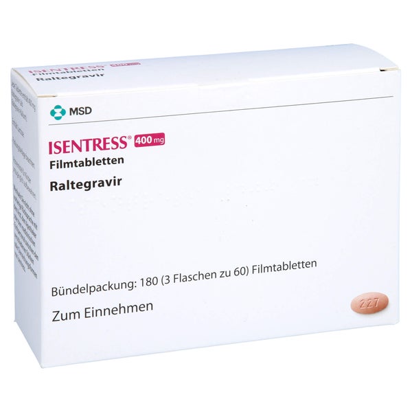 Isentress 400 mg Filmtabletten 180 St
