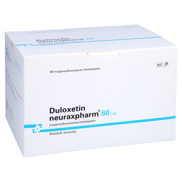 DULOXETIN-neuraxpharm 60 mg magensaftres.Hartkaps. 98 St