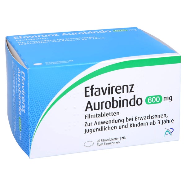EFAVIRENZ Aurobindo 600 mg Filmtabletten 90 St