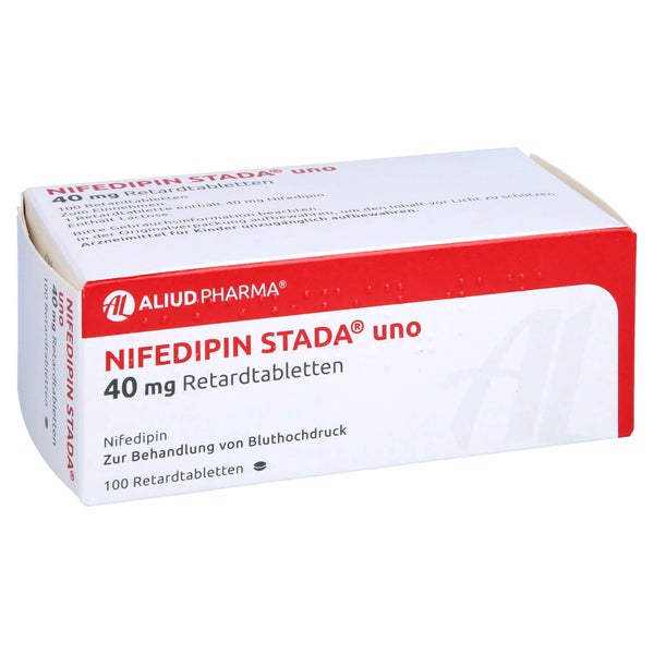 NIFEDIPIN STADA uno 40 mg Retardtabletten ALIUD 100 St