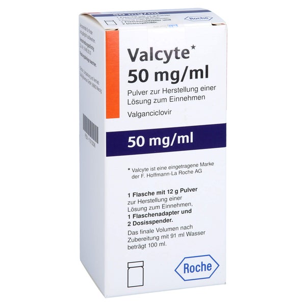 VALCYTE 50 mg/ml Plv.z.Her.e.Lsg.z.Einnehmen 100 ml