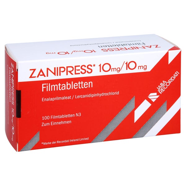 Zanipress 10 Mg/10 mg Filmtabletten 100 St