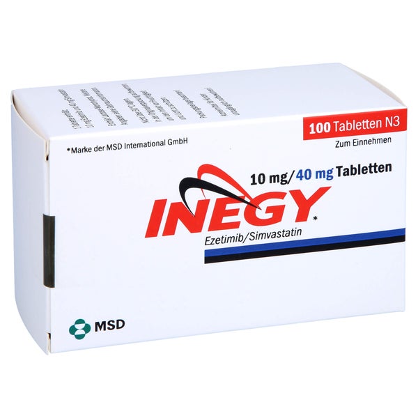 Inegy 10 Mg/40 mg Tabletten 100 St