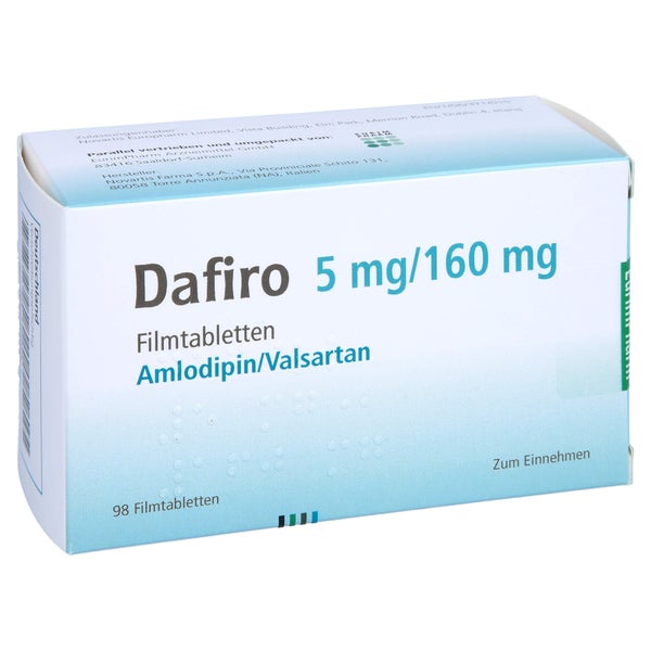 Dafiro 5 Mg/160 mg Filmtabletten 98 St