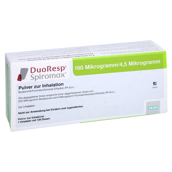 DUORESP Spiromax 160µg/4,5µg/Dosis 1x120ED Inh.-P. 1 St