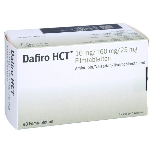 DAFIRO HCT 10 mg/160 mg/25 mg Filmtabletten 98 St