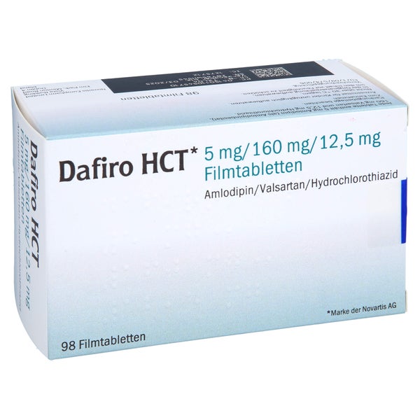 DAFIRO HCT 5 mg/160 mg/12,5 mg Filmtabletten 98 St