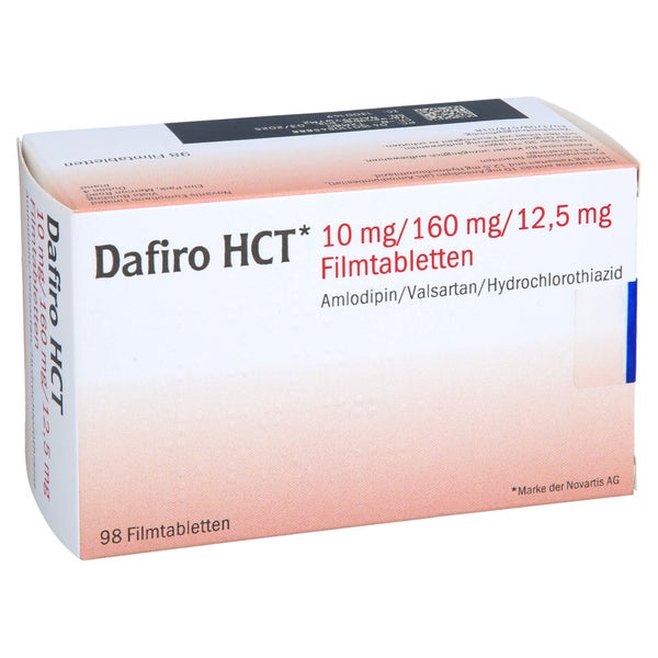 DAFIRO HCT 10 mg/160 mg/12,5 mg Filmtabletten 98 St