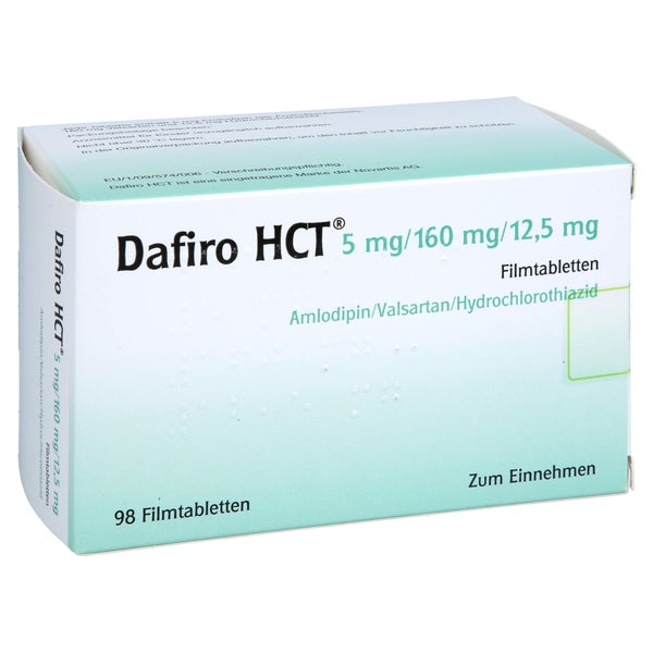 DAFIRO HCT 5 mg/160 mg/12,5 mg Filmtabletten 98 St