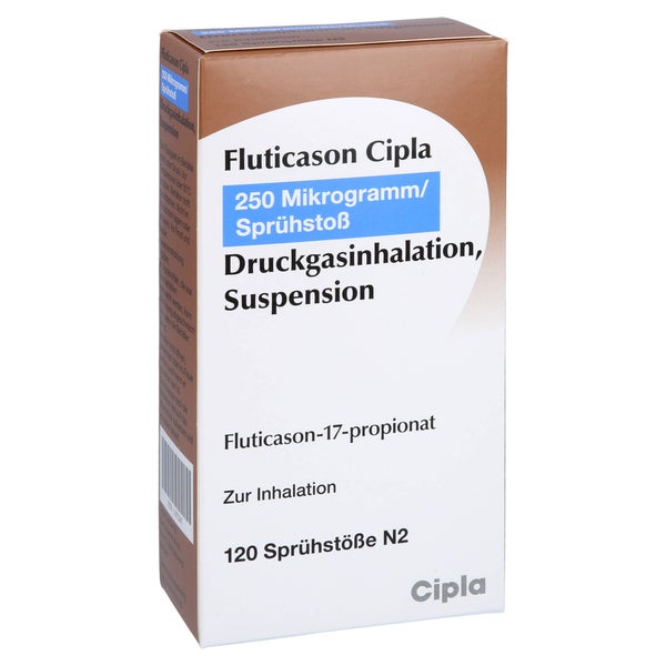 FLUTICASON Cipla 250 Mikrogramm/Sprühstoß 120 Hub 1 St