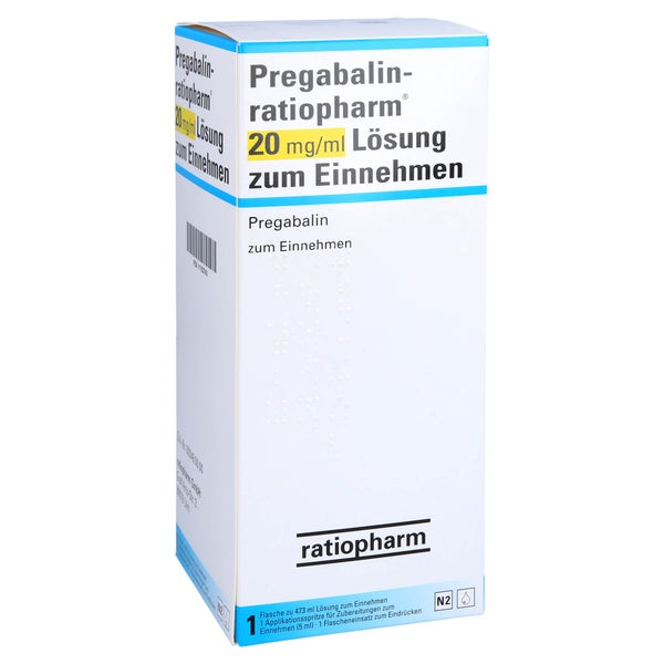 PREGABALIN-ratiopharm 20 mg/ml Lösung zum Einn. 473 ml