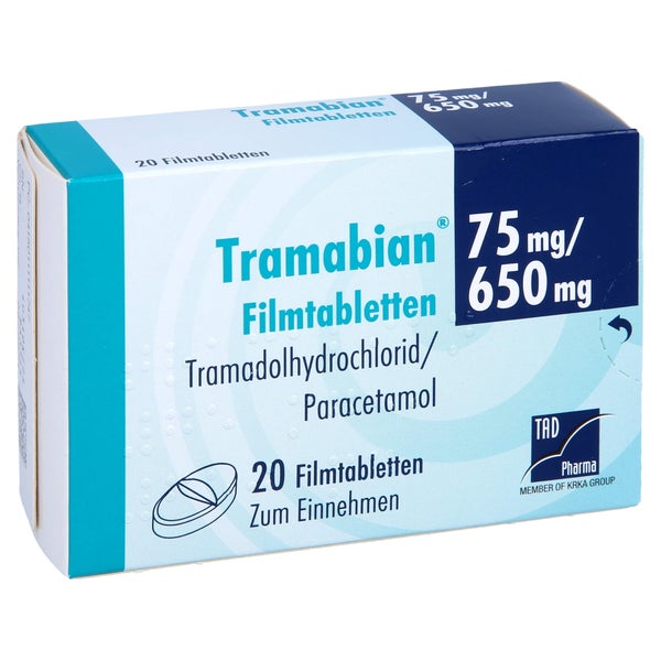 Tramabian 75 Mg/650 mg Filmtabletten 20 St