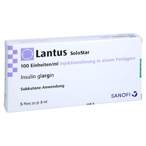 LANTUS 100 E/ml SoloStar Inj.-Lsg.i.e.Fertigpen 5X3 ml