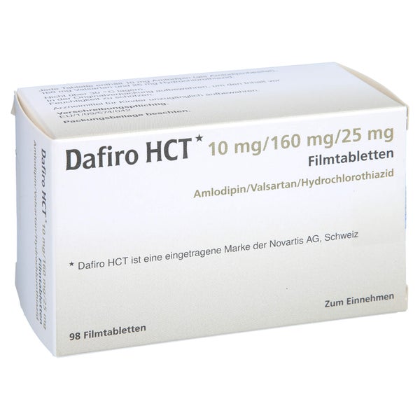 DAFIRO HCT 10 mg/160 mg/25 mg Filmtabletten 98 St