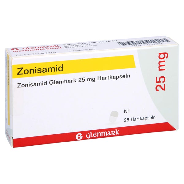 Zonisamid Glenmark 25 mg Hartkapseln 28 St