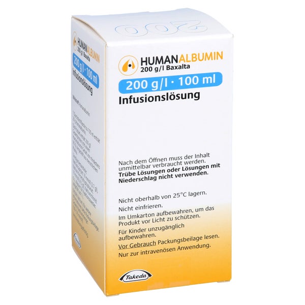 HUMAN ALBUMIN 200 g/l Baxalta Infusionslösung 100 ml