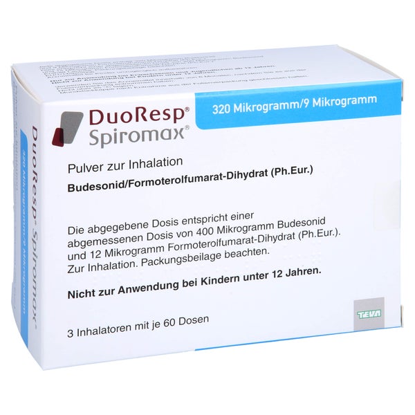 DUORESP Spiromax 320µg/9 µg/Dosis 3x60ED Inh.-Plv. 3 St