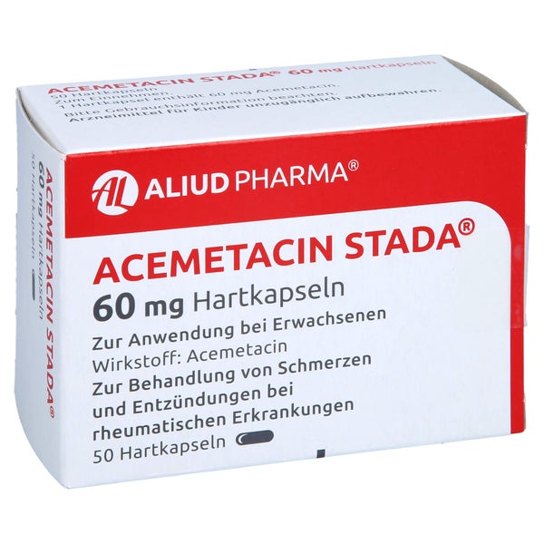 ACEMETACIN STADA 60 mg Hartkapseln ALIUD 50 St