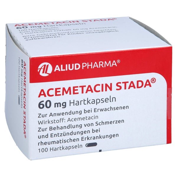 ACEMETACIN STADA 60 mg Hartkapseln ALIUD 100 St