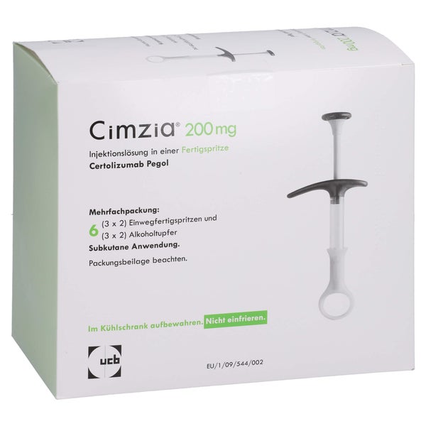 CIMZIA 200 mg Inj.-Lsg.i.e.Fertigspritze 3X2 St