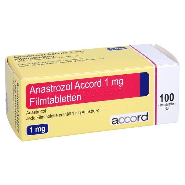 Anastrozol Accord 1 mg Filmtabletten 100 St