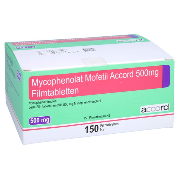 MYCOPHENOLAT MOFETIL Accord 500 mg Filmtabletten 150 St