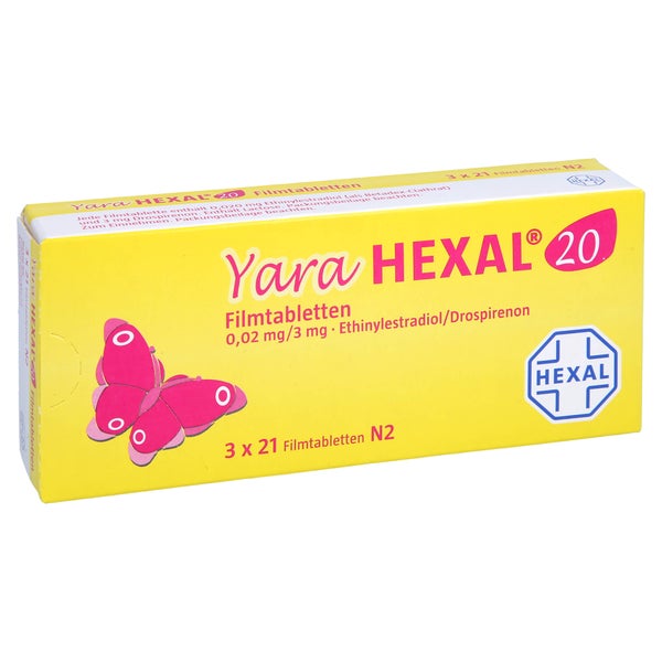 YARA HEXAL 20 0,02 mg/3 mg Filmtabletten 3X21 St