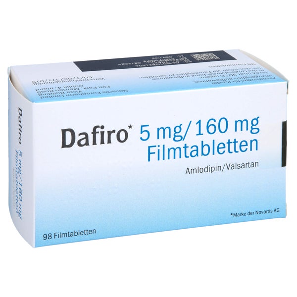 Dafiro 5 Mg/160 mg Filmtabletten 98 St