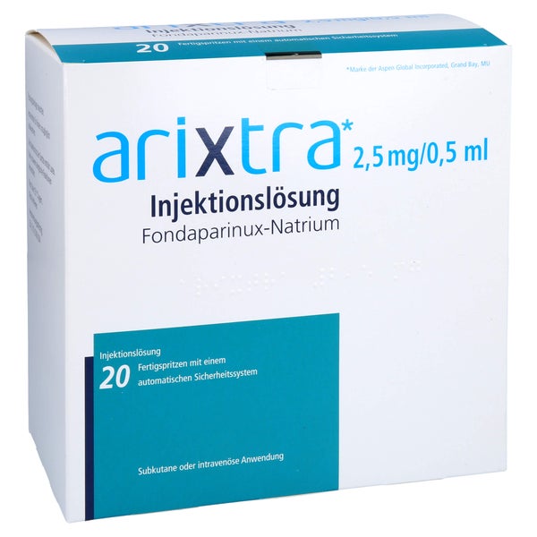 ARIXTRA 2,5 mg/0,5 ml Inj.-Lsg.i.e.Fertigspritze 20X0,5 ml