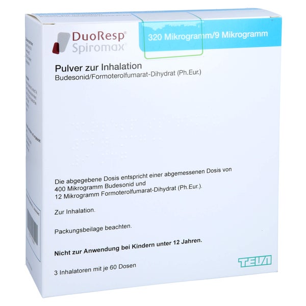 DUORESP Spiromax 320µg/9 µg/Dosis 3x60ED Inh.-Plv. 3 St