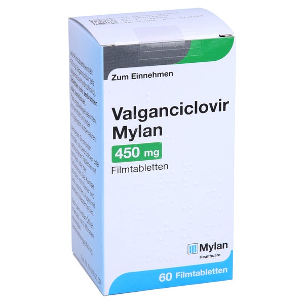 VALGANCICLOVIR Mylan 450 mg Filmtabletten 60 St