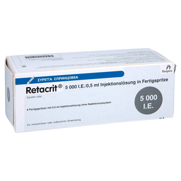 RETACRIT 5.000 I.E./0,5 ml Inj.-L.i.e.Fertigspr. 6 St