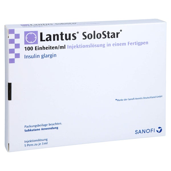 LANTUS 100 E/ml SoloStar Inj.-Lsg.i.e.Fertigpen 5X3 ml