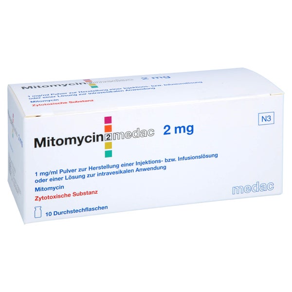 MITOMYCIN medac 2mg P.z.H.Inj/Inf.o.intraves.Anw. 10 St