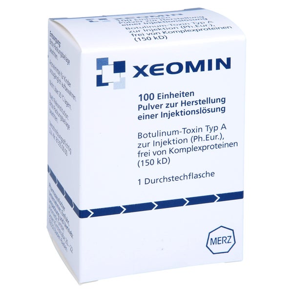 XEOMIN 100 LD50 Einheiten Plv.z.Herst.e.Inj.-Lsg. 1 St