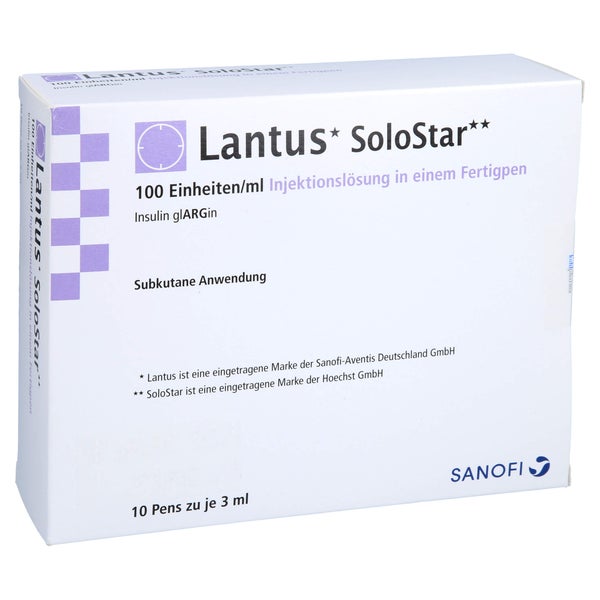 LANTUS 100 E/ml SoloStar Inj.-Lsg.i.e.Fertigpen 10X3 ml