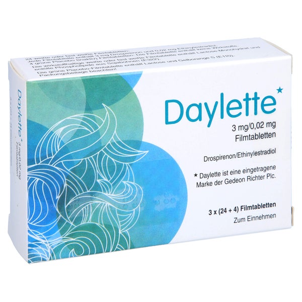 Daylette 0,02 mg/3 mg Filmtabletten 3X28 St