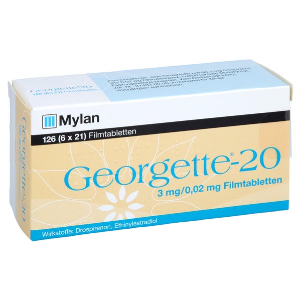 Georgette-20 3 Mg/0,02 mg Filmtabletten 126 St